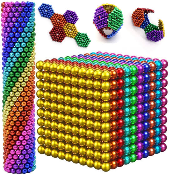 Magnetic Balls / Magnetic Beads – Rainbow Stress Relief & Creative Toy for Kids, Teens & Adults