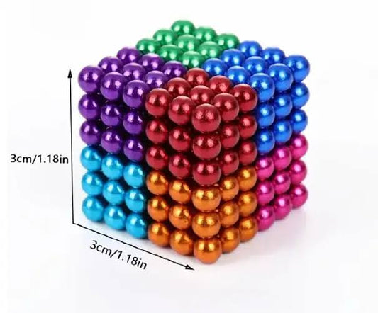 Magnetic Balls / Magnetic Beads – Rainbow Stress Relief & Creative Toy for Kids, Teens & Adults